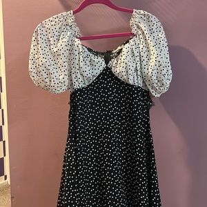 Missguided Babydoll Dress in Heart Pattern